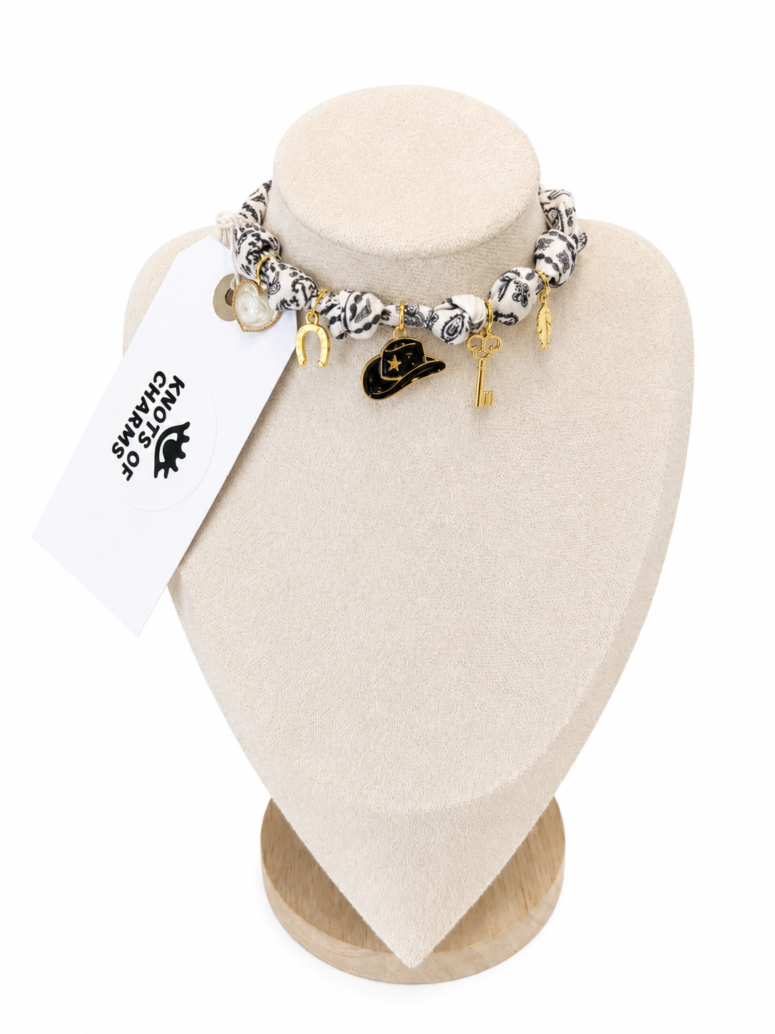Western choker (white)